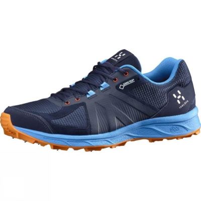 Zapatillas Running Haglofs Gram Spike II GT Hombre - Azules Oscuro / Azules - Chile GRO705862